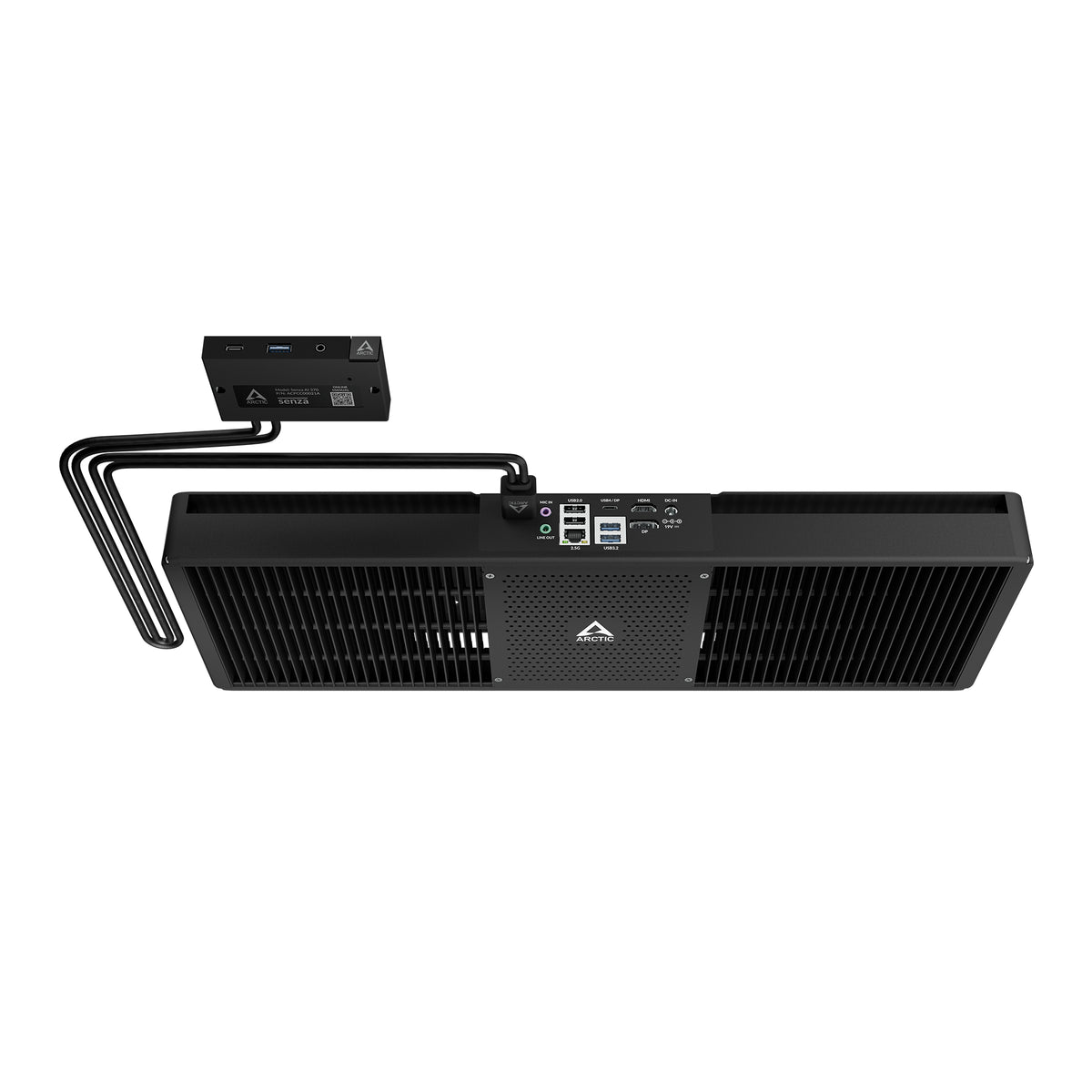 ARCTIC Senza AI 370 Mini PC SFF, AMD Ryzen AI 9 HX, 32 Go LPDDR5x, 1 To SSD, Windows 11 Pro, Noir