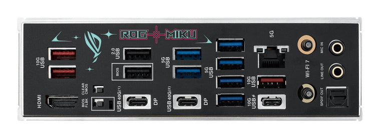 ASUS ROG STRIX X870E-H Gaming WiFi 7 Hatsune Miku Edition Carte Mère AMD X870E Socket AM5 ATX