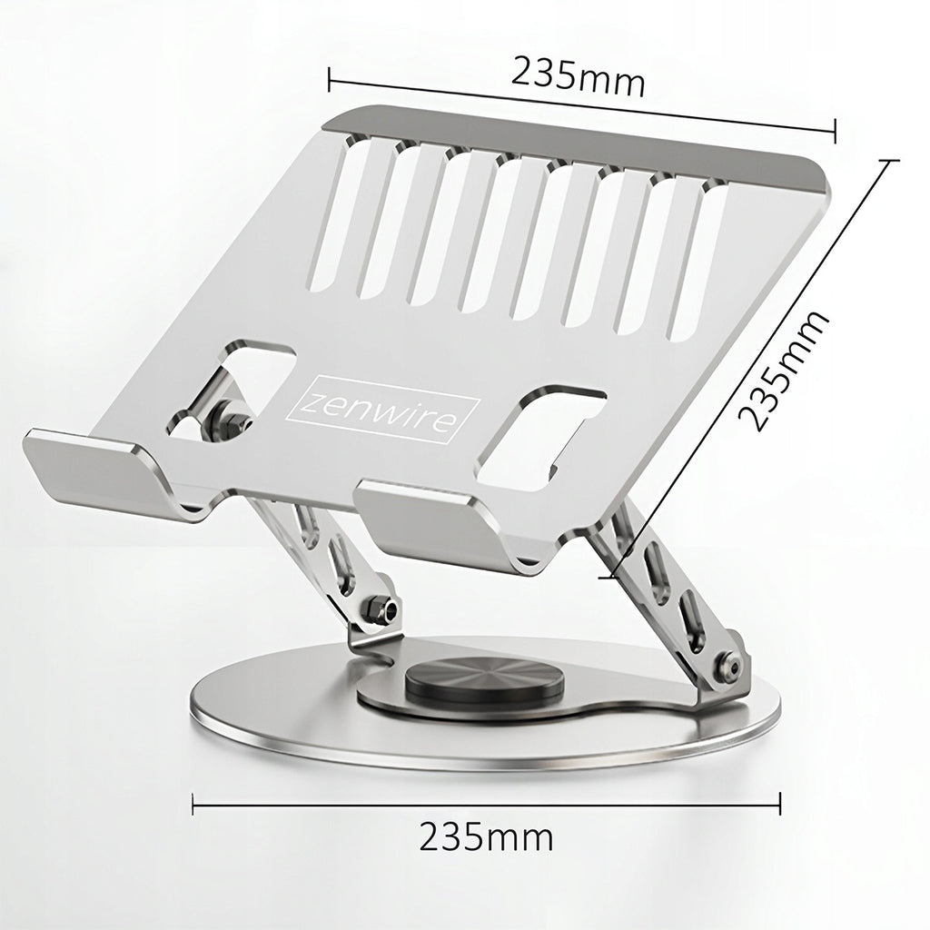 Support pour ordinateur portable et tablette, réglable, rafraîchissant et pivotant, 15-17 pouces, Zenwire ErgoBase M1