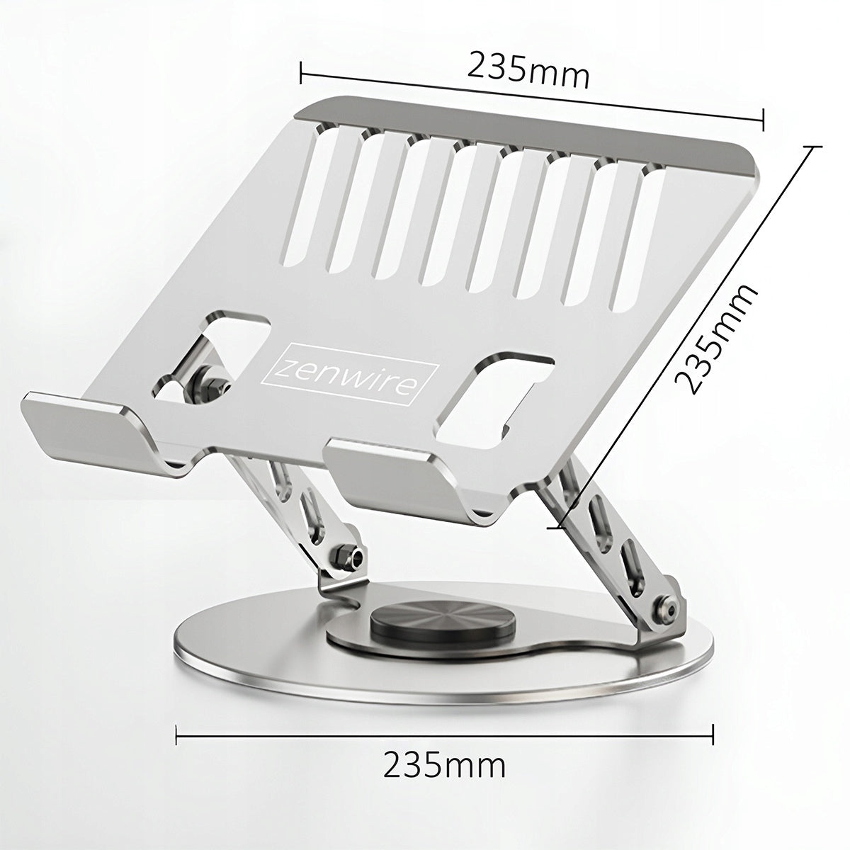 Support pour ordinateur portable et tablette, réglable, rafraîchissant et pivotant, 15-17 pouces, Zenwire ErgoBase M1