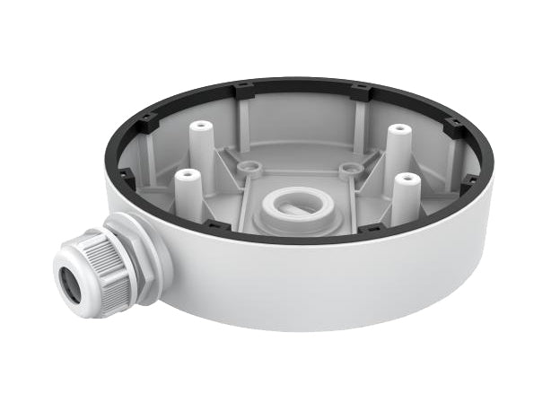 LevelOne CAS-7360 Boîte de Jonction et Support pour Caméras de Sécurité, Aluminium, Blanc