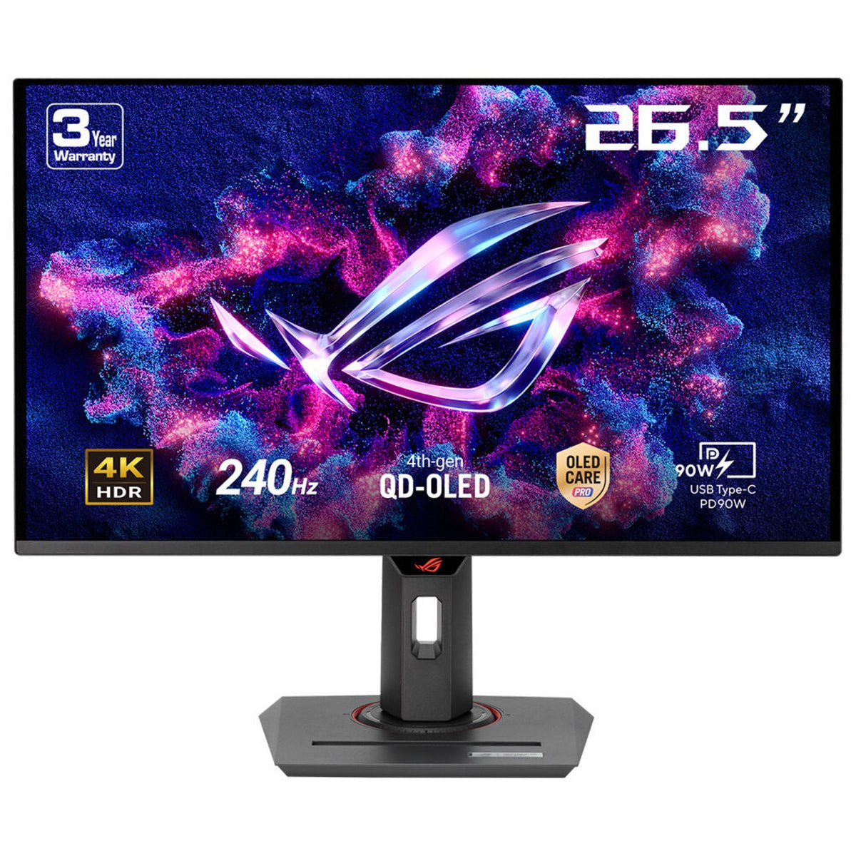 ASUS ROG Strix OLED XG27UCDMG écran plat de PC 67,3 cm (26.5") 3840 x 2160 pixels 4K Ultra HD QD-OLED Noir