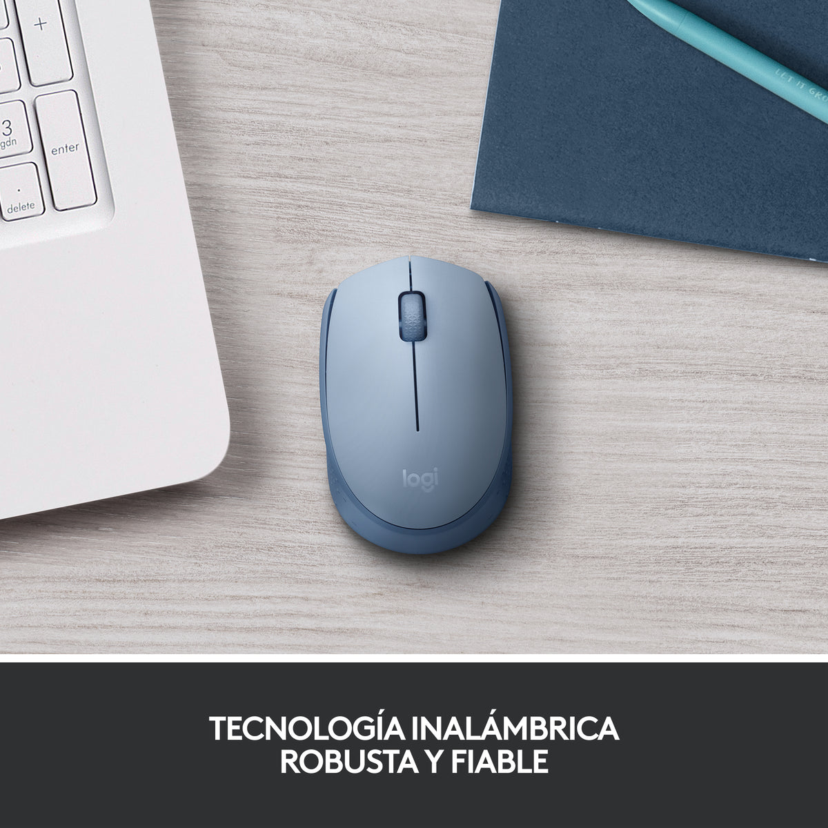 Logitech M171 Souris Optique Sans Fil, Bleue