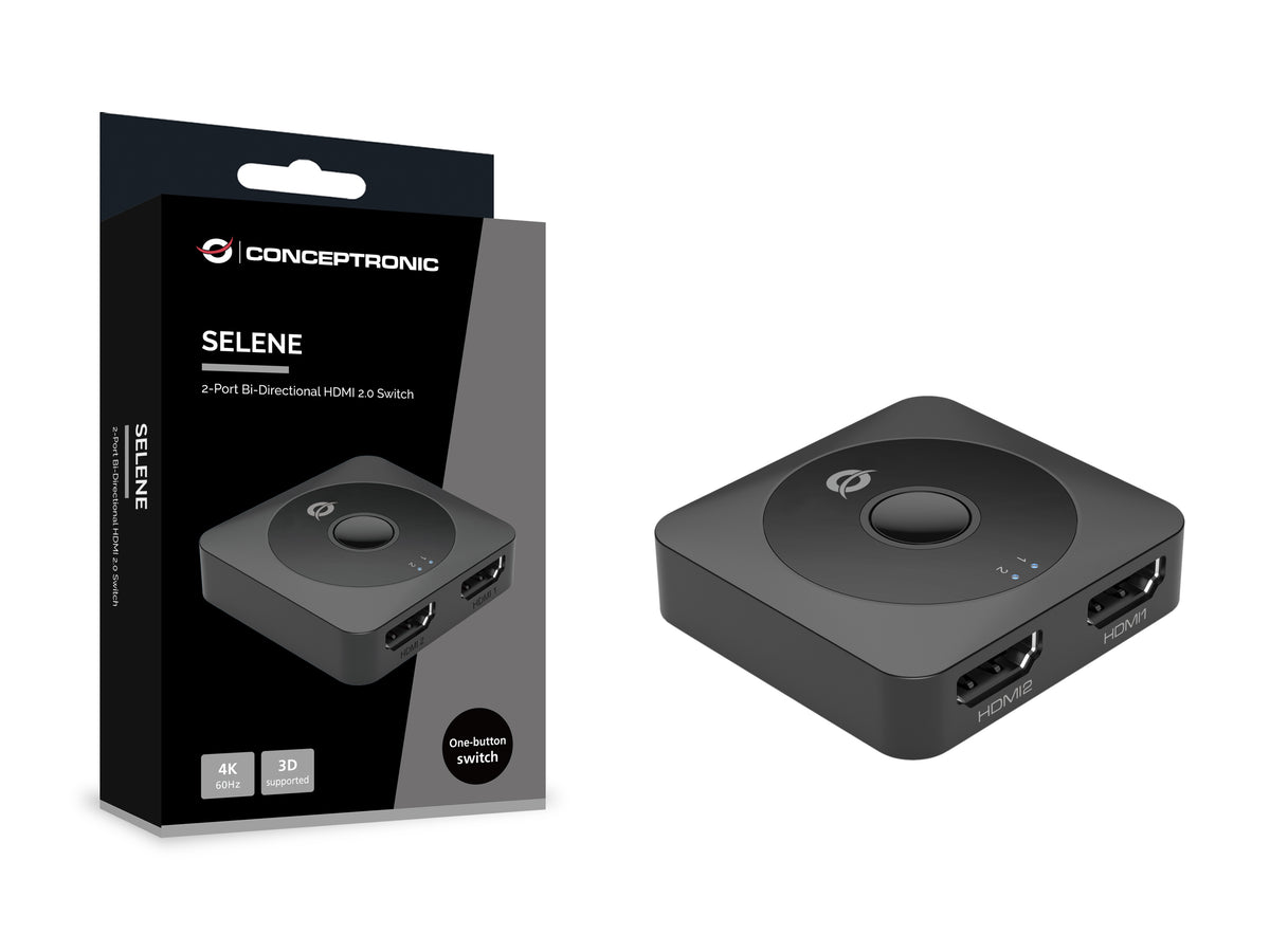 Conceptronic SELENE01B Commutateur Vidéo HDMI 2.0 4K