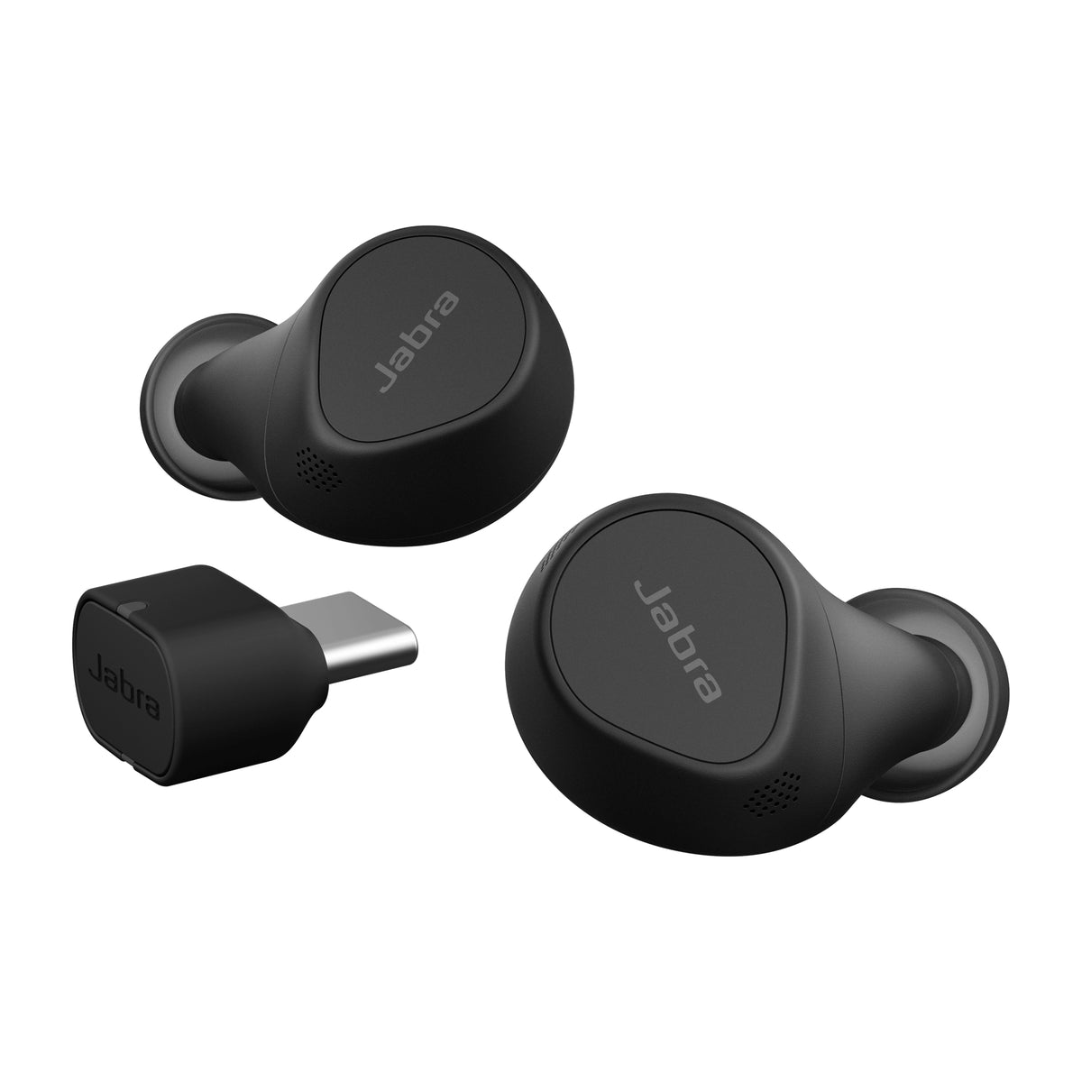 Jabra Evolve2 Buds Écouteurs True Wireless Stereo (TWS) Bluetooth pour Appels et Musique, Noir