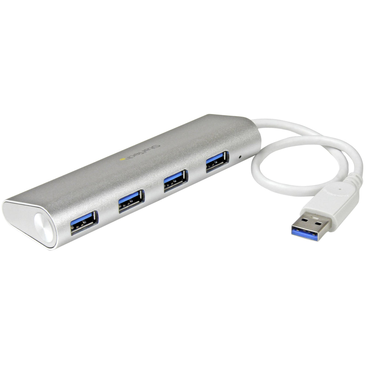 StarTech.com Hub USB 3.0 à 4 Ports avec Gigabit Ethernet, USB-A 5Gbps, Design Robuste en Aluminium