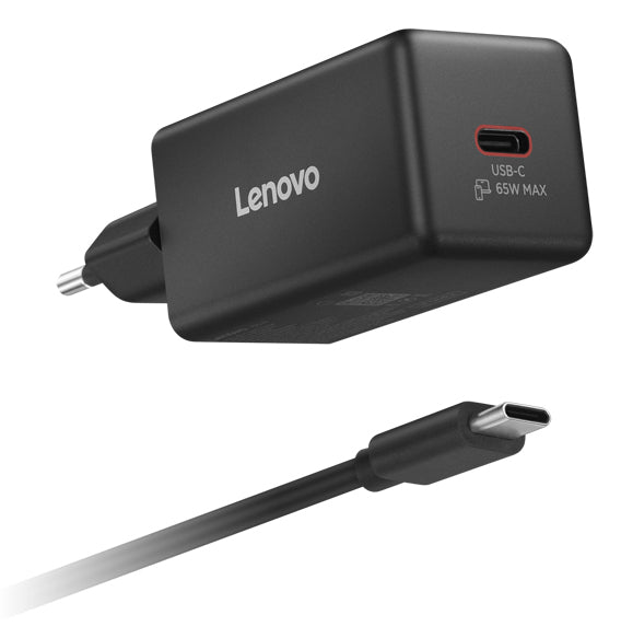 Lenovo G0A665WBEU Chargeur Universel pour Appareils Mobiles, Charge Rapide, Noir