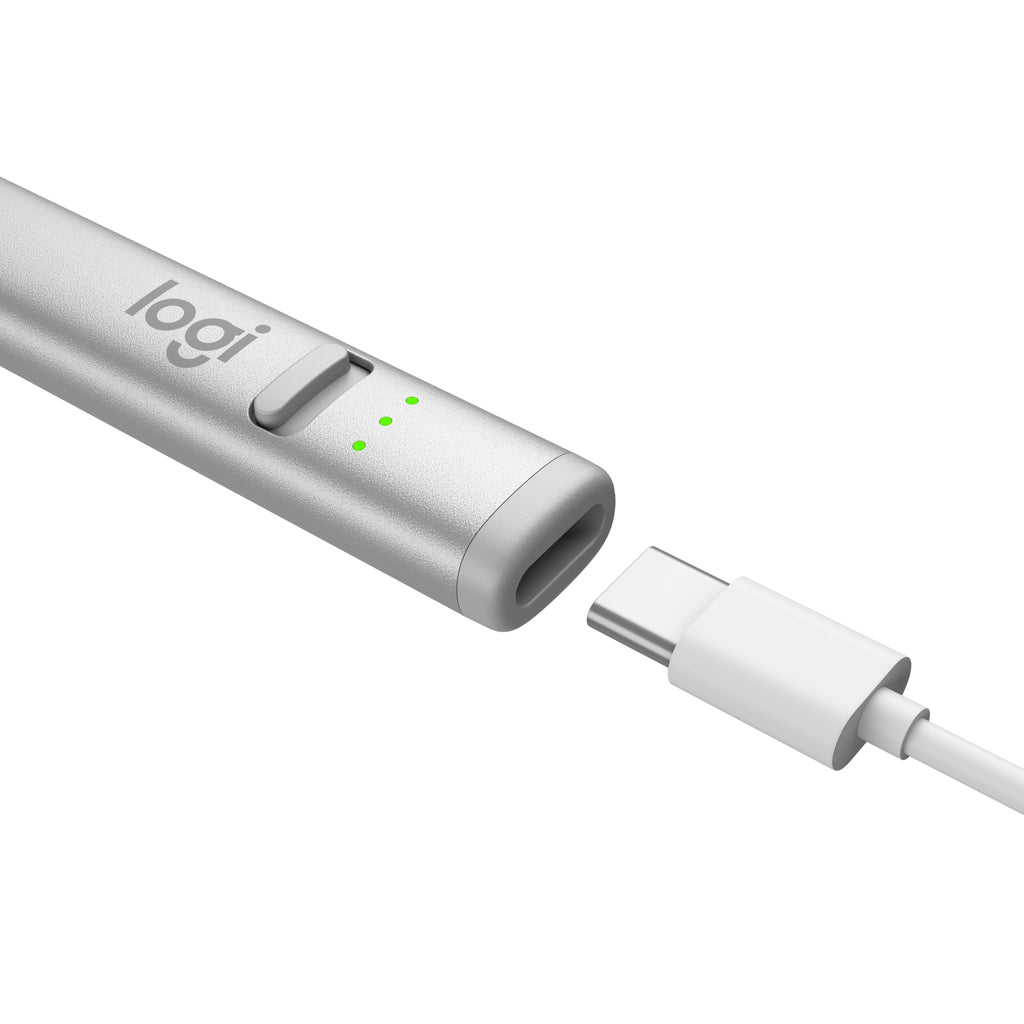 Logitech Crayon Stylet Numérique, Argent