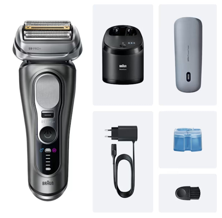 Braun Series 9 Pro+ 9675cc Rasoir à grille Tondeuse Gris, Argent