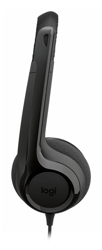 Logitech Auriculares con Cable H390 para PC/Portátil, Auriculares Estéreo con Micrófono con Supresión de Ruido, USB-C, Controles en línea, funciona con Chromebook