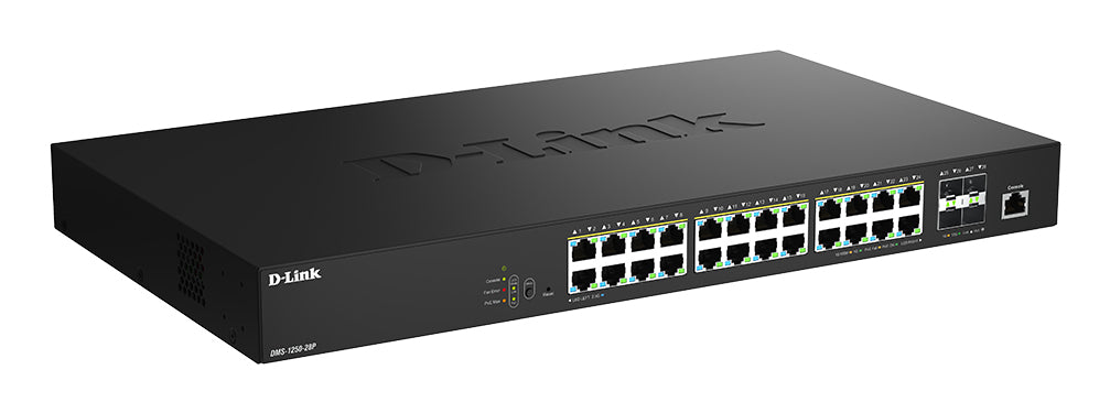 D-Link DMS-1250-28P/E commutateur réseau Géré L2 2.5G Ethernet (100/1000/2500) Connexion Ethernet, supportant l'alimenta