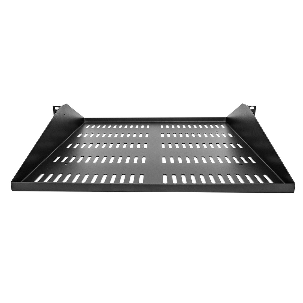 StarTech.com Étagère Rack 19 pouces 2U Ventilé, Profondeur 50cm, Capacité 91kg, Noir