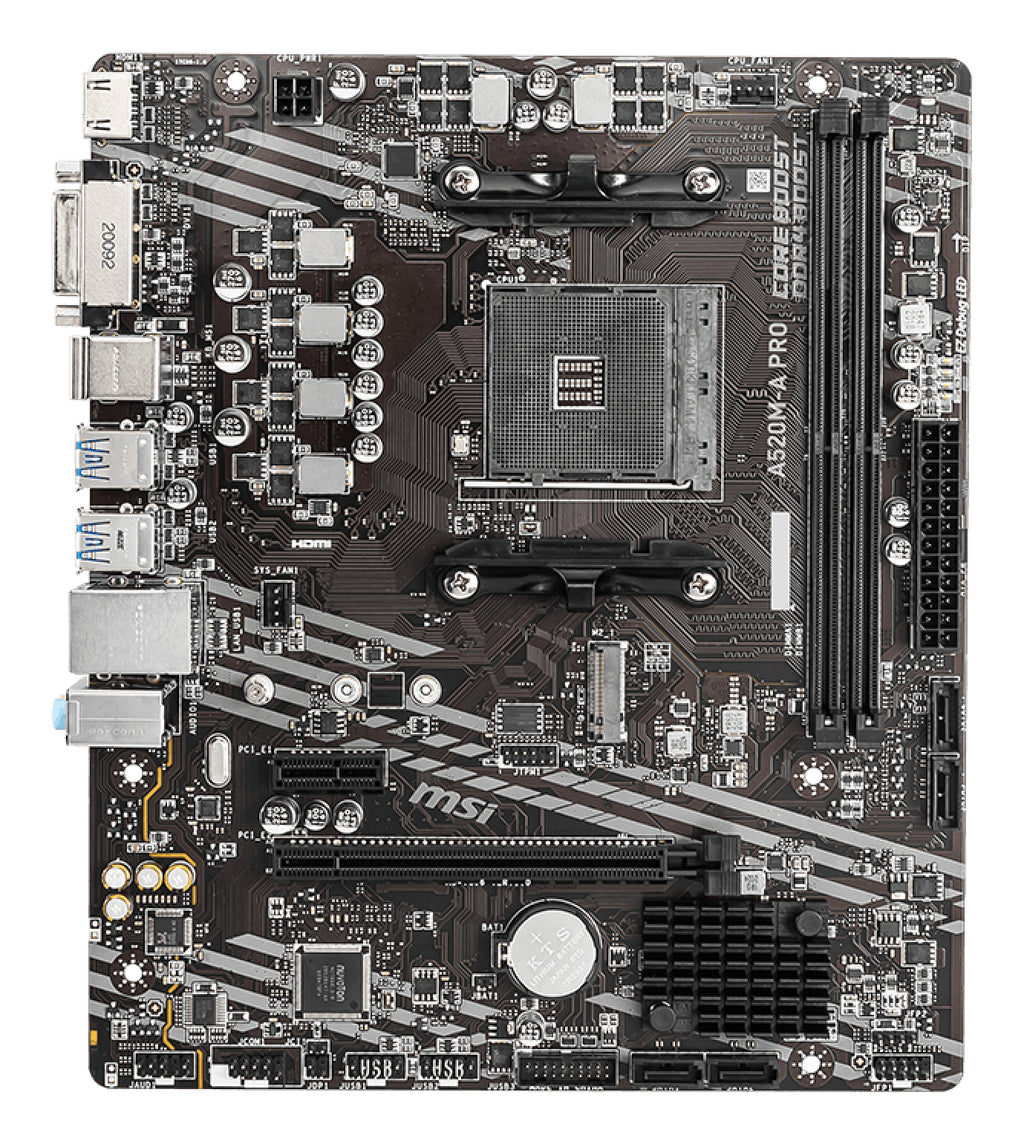 MSI A520M-A PRO Carte Mère AMD A520 Socket AM4 Micro ATX