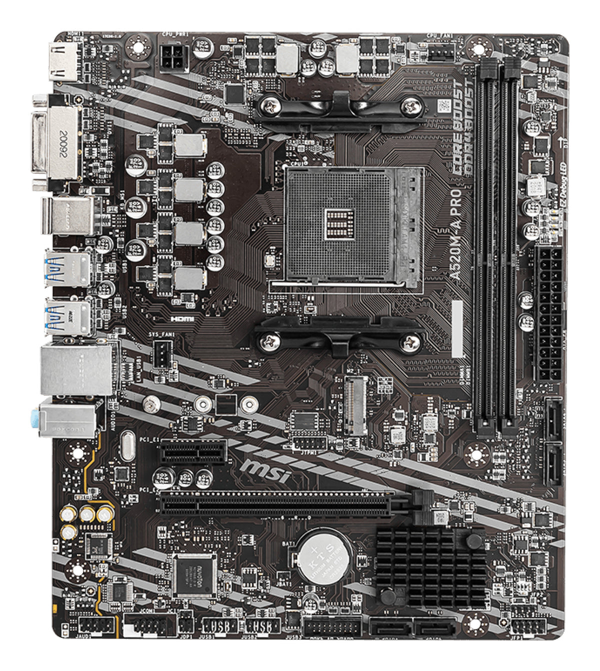 MSI A520M-A PRO Carte Mère AMD A520 Socket AM4 Micro ATX