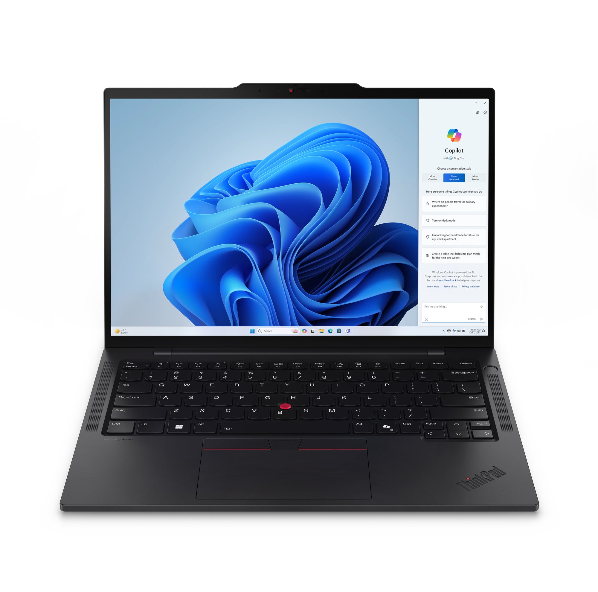 Lenovo ThinkPad T14s Gen 5 Intel Core Ultra 7 155U Ordinateur portable 35,6 cm (14") WUXGA 16 Go LPDDR5x-SDRAM 512 Go SSD Wi-Fi 6E (802.11ax) Windows 11 Pro Nordique Noir