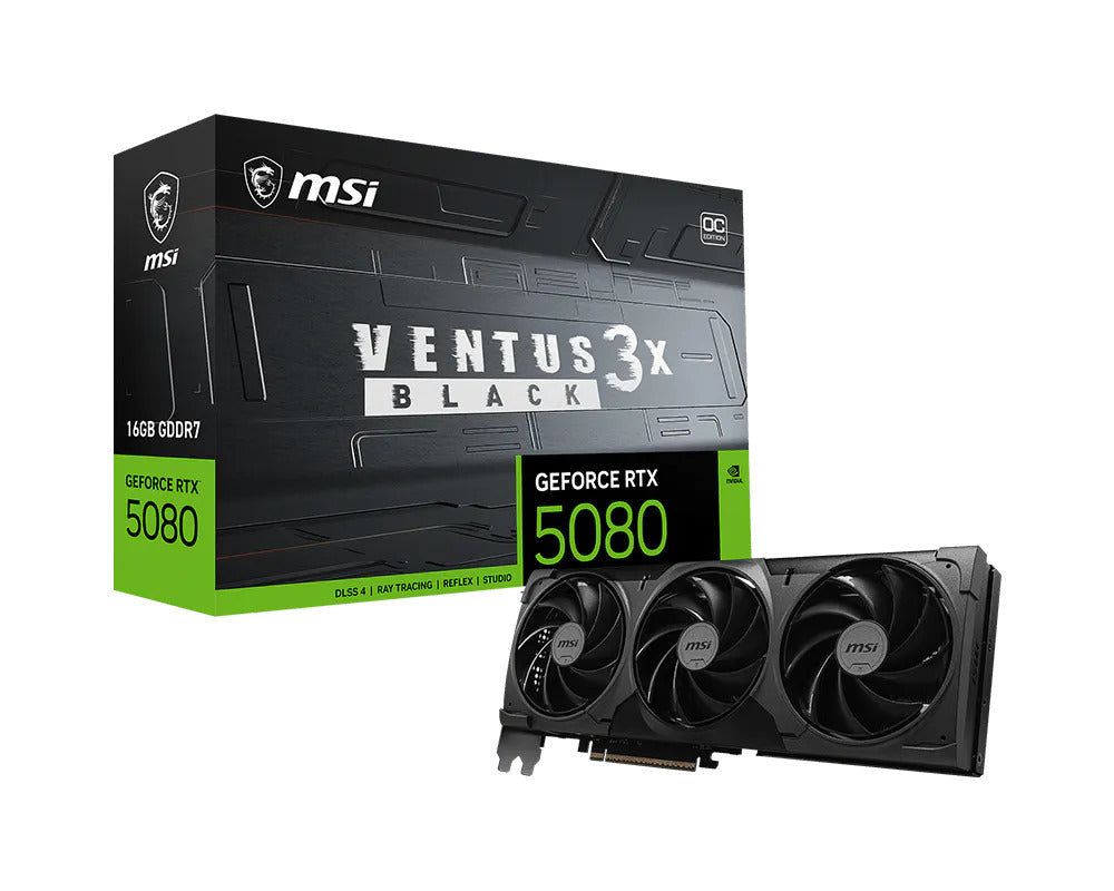 MSI RTX 5080 16G VENTUS 3X OC BLACK