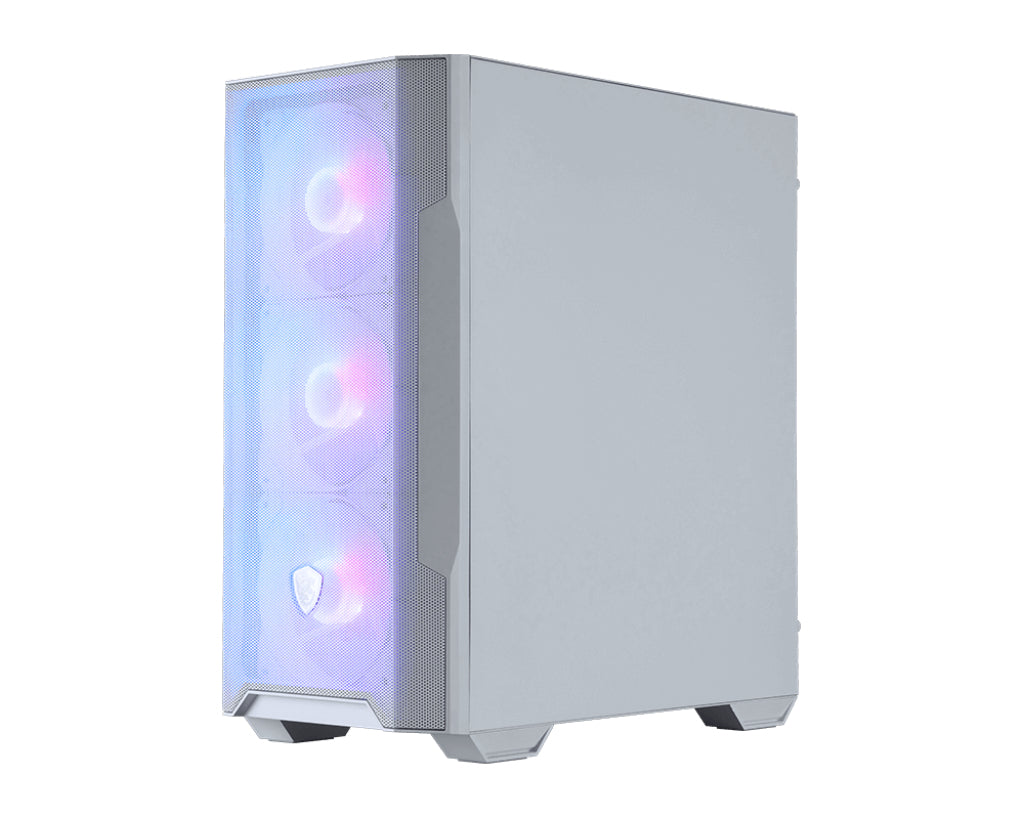 MSI MAG Forge M100R Micro Tower Transparent, Blanc