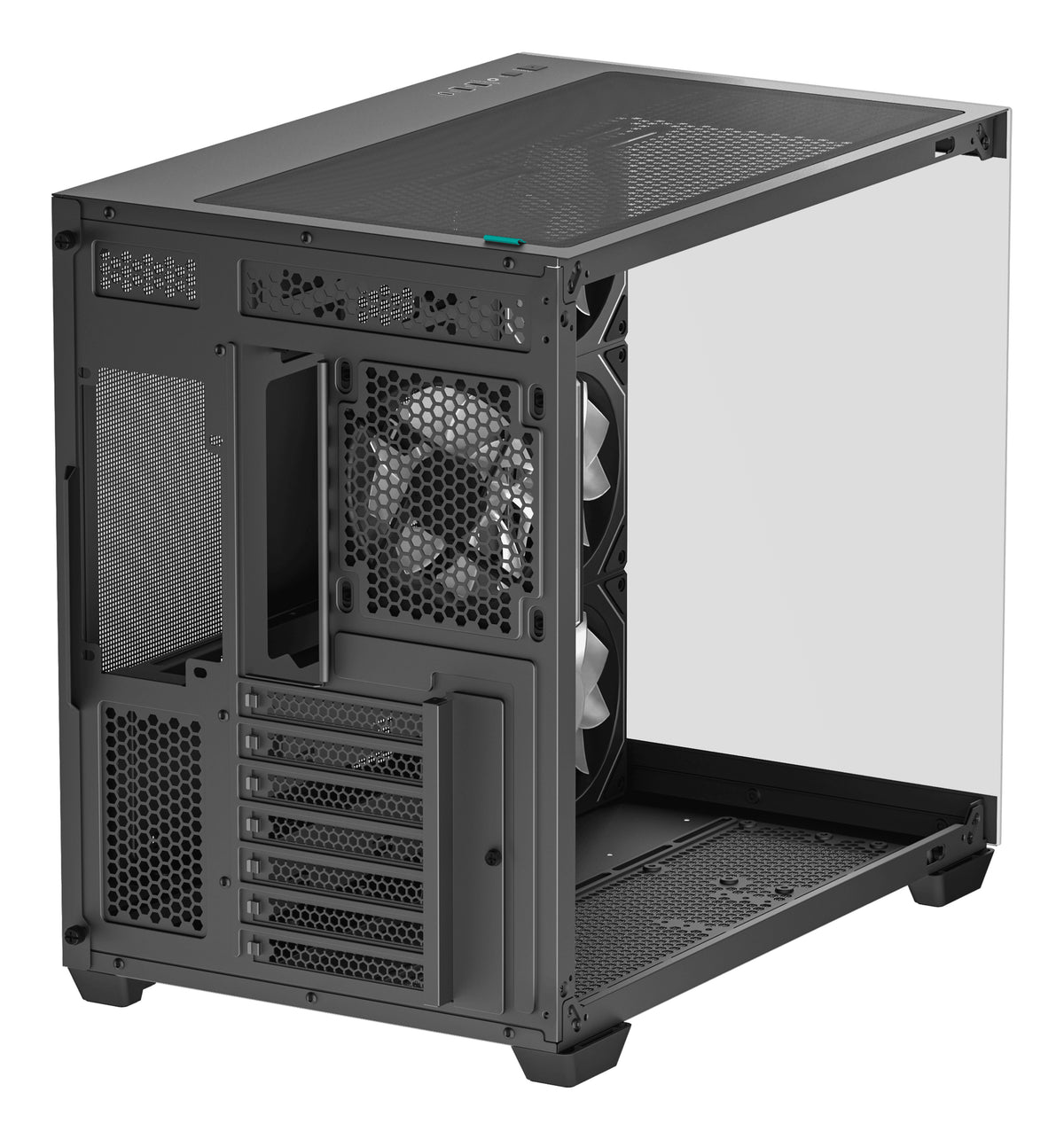 [AI generated title] Deepcool Cg530 Gaming Kabinet Med Rgb Belysning