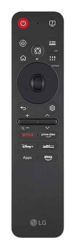 LG MR25GA.AEU télécommande TV Boutons poussoirs/roue, Voix