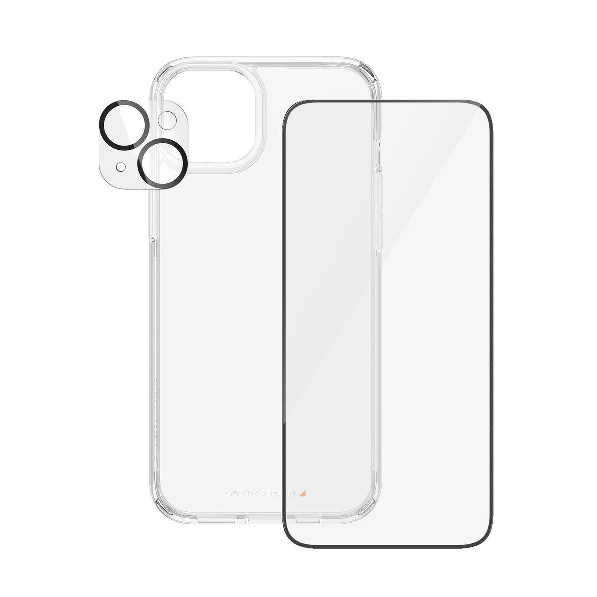 PanzerGlass Pack 3-en-1 Protection d'Écran Transparent pour iPhone 15 Plus
