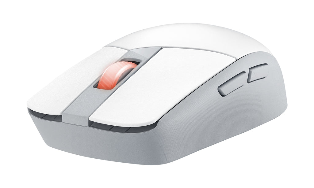 ASUS ROG Strix Impact III Wireless Souris Gaming Ambidextre, Optique 36000 DPI, RF sans fil et Bluetooth, Blanc