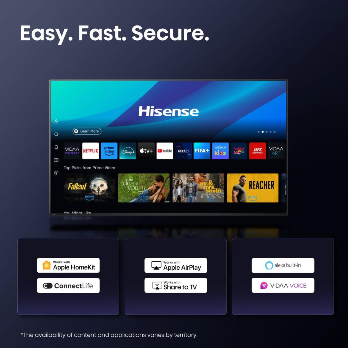 Hisense E7Q PRO 50E7Q PRO 127 cm (50") 4K Ultra HD Smart TV Wifi Noir