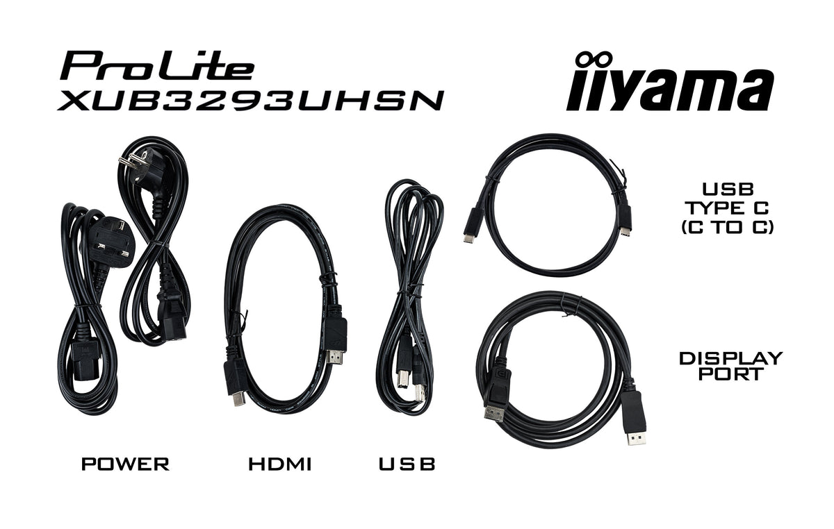 iiyama ProLite XUB3293UHSN-B5 écran plat de PC 80 cm (31.5") 3840 x 2160 pixels 4K Ultra HD LCD Noir - vue 8