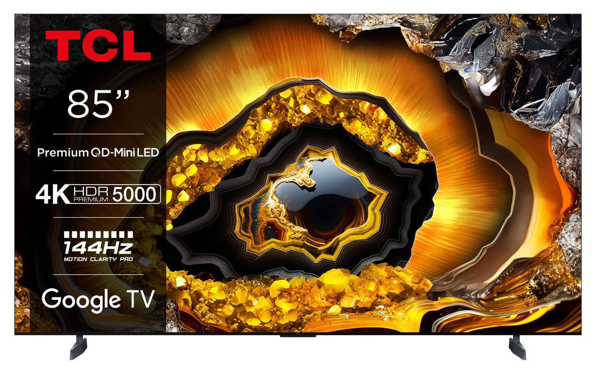 TCL X95 85X955 TV 2,16 m (85") 4K Ultra HD Smart TV Wifi Métallique, Titane 5000 cd/m²