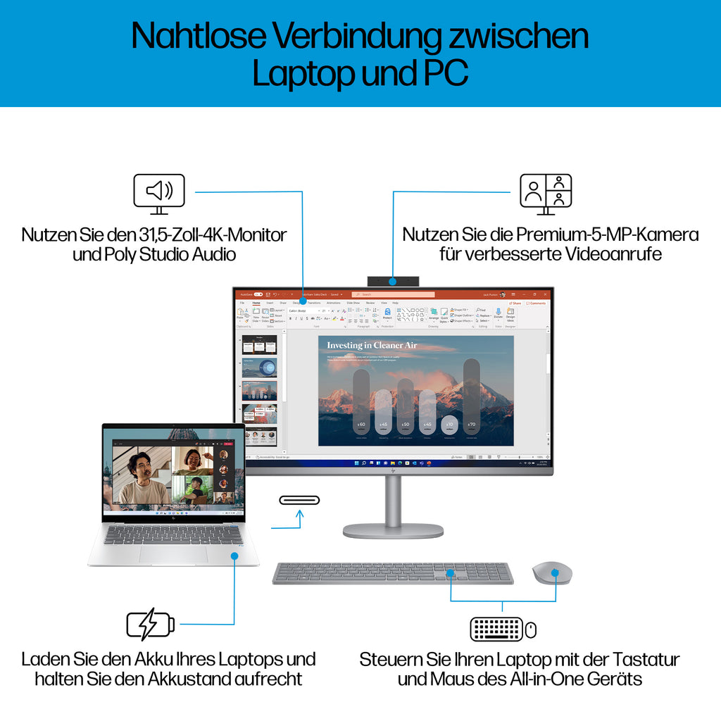 HP OmniStudio X32-c0670ng 80,01cm (31,5 ) Ultra 7 32GB 1TB