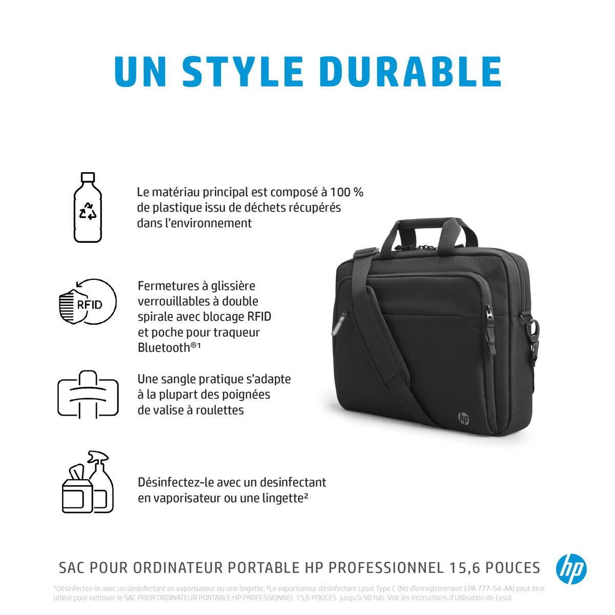 HP Sacoche pour ordinateur portable Professional 15,6 pouces