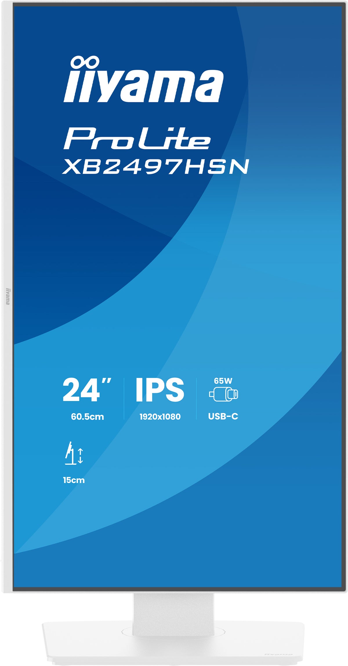 iiyama ProLite XB2497HSN-W1 écran plat de PC 60,5 cm (23.8") 1920 x 1080 pixels Full HD LED Blanc - vue 2