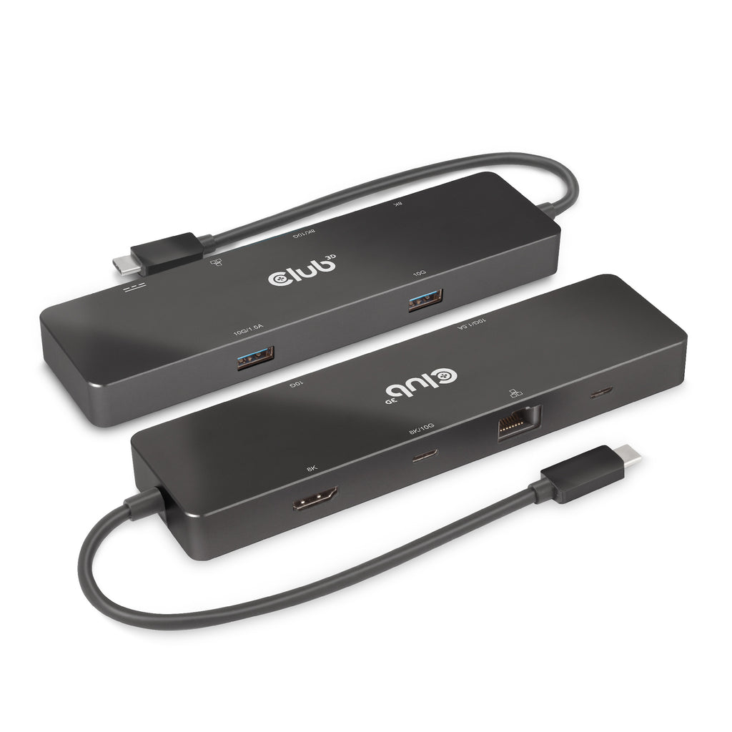 CLUB3D CSV-1584 Station d'accueil USB 3.2 Gen 2 Type-C, Noir
