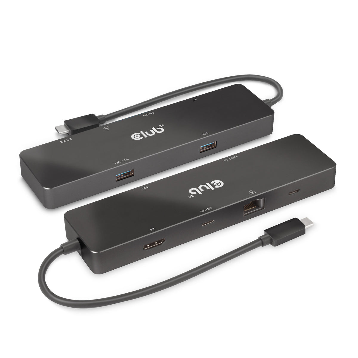 CLUB3D CSV-1584 Station d'accueil USB 3.2 Gen 2 Type-C, Noir