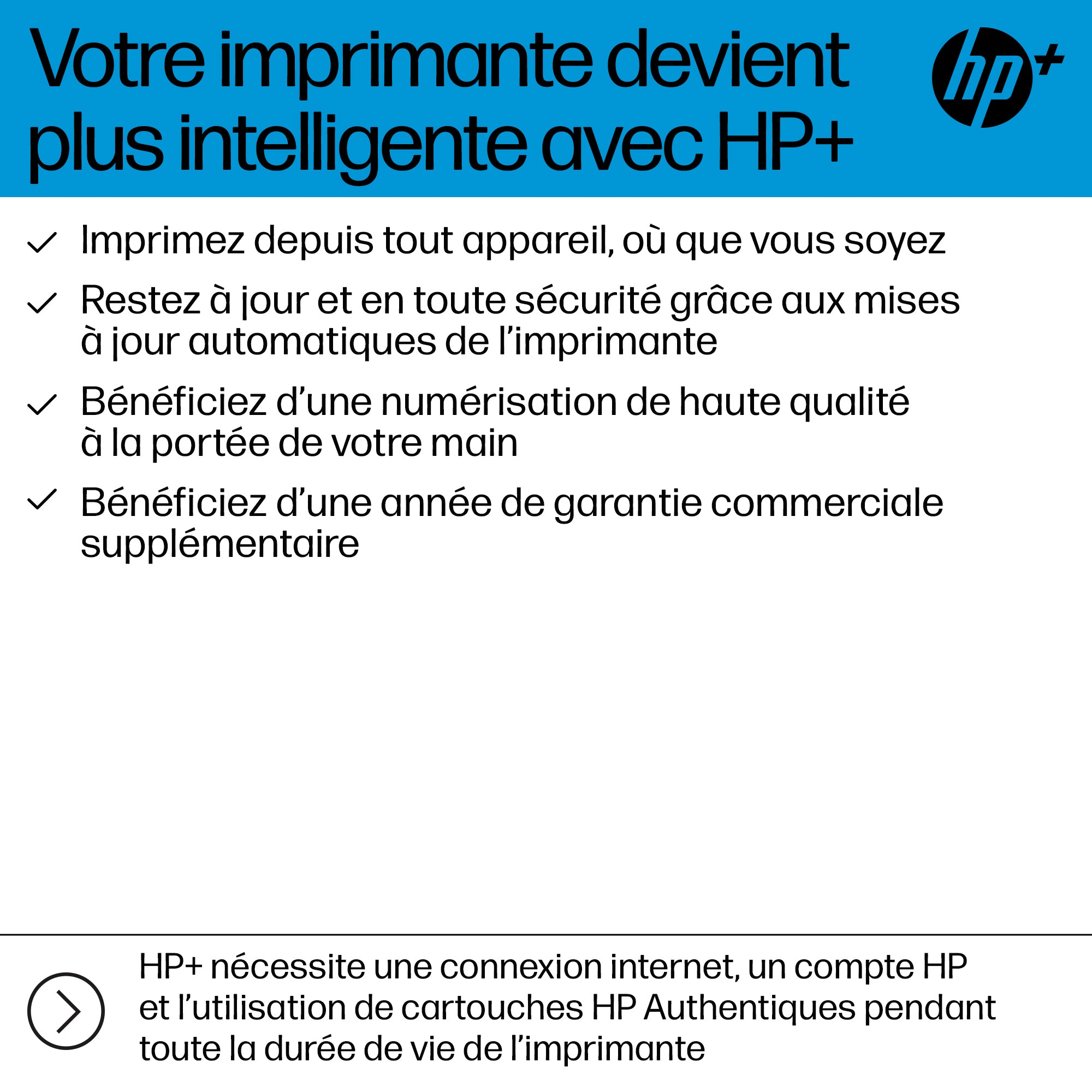 HP OfficeJet Pro 8132e Sans fil All-in-One Couleur Imprimante, Instant Ink; Impression recto-verso