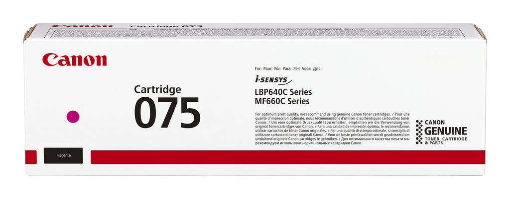Canon 075 Cartouche de Toner Originale, Magenta
