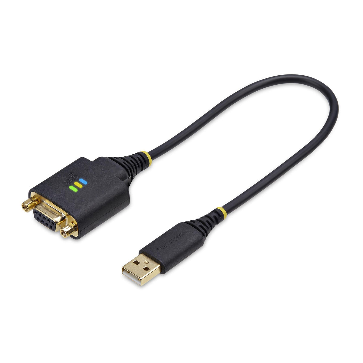 StarTech.com Câble Adaptateur USB vers Null Modem Série RS232 DB9, 30cm, FTDI, COM Retention