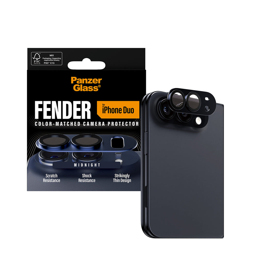 PanzerGlass® Fender Camera Protector Dark Blue iPh - vue 5