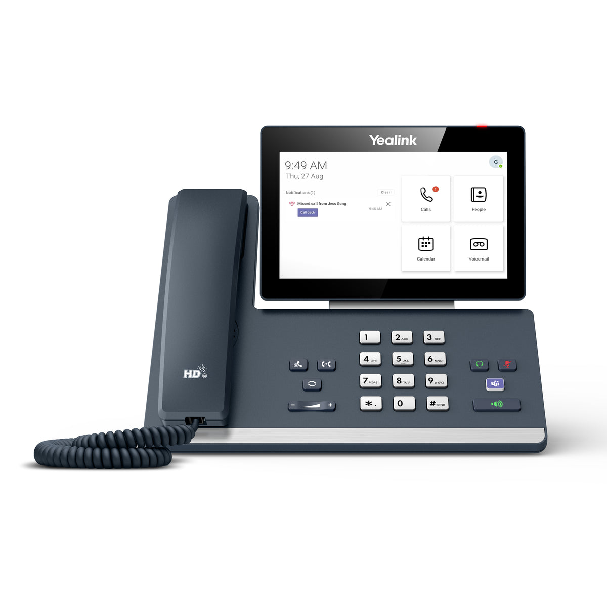 Yealink MP58 Microsoft Teams Edition Téléphone Fixe IP Gris LCD Wifi