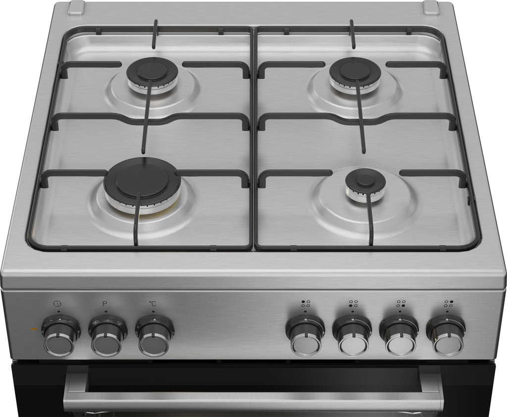 Beko FBE62130GXDN four et cuisinière Electrique Gaz Noir