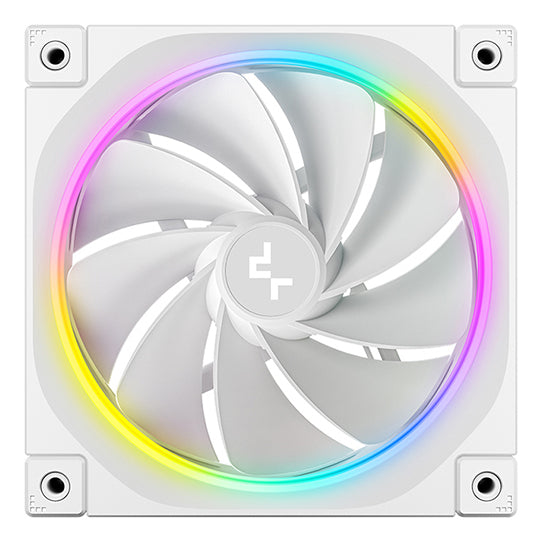 Deepcool FL12R Kit Ventilateur de Boîtier 120 mm, Blanc, 1 unité