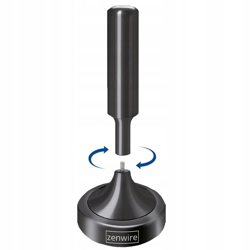 Antenne TV terrestre d'intérieur DVBT2 HEVC H.265 puissante 5 m Zenwire HDAT20