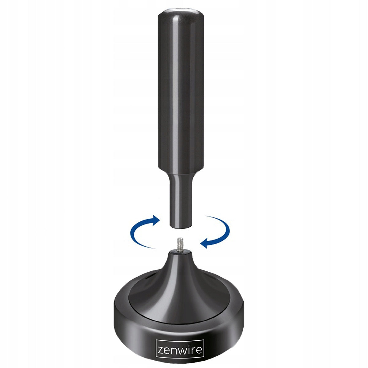 Antenne TV terrestre d'intérieur DVBT2 HEVC H.265 puissante 5 m Zenwire HDAT20