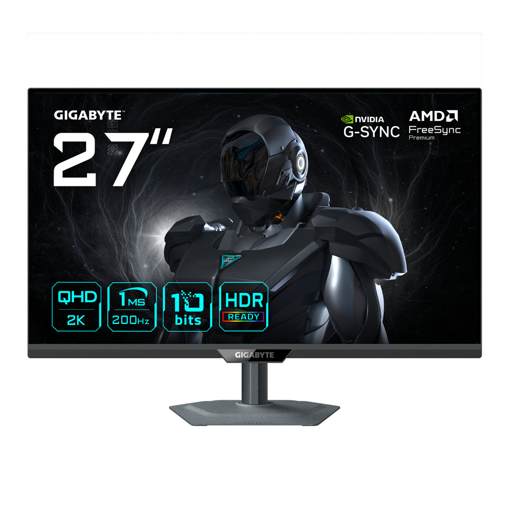 GIGABYTE G27Q2 Moniteur de Jeu 27” 2K QHD - 2560 x 1440, 200Hz, 1ms, 350 cd/m², Compatible G-Sync, FreeSync Premium, HDR
