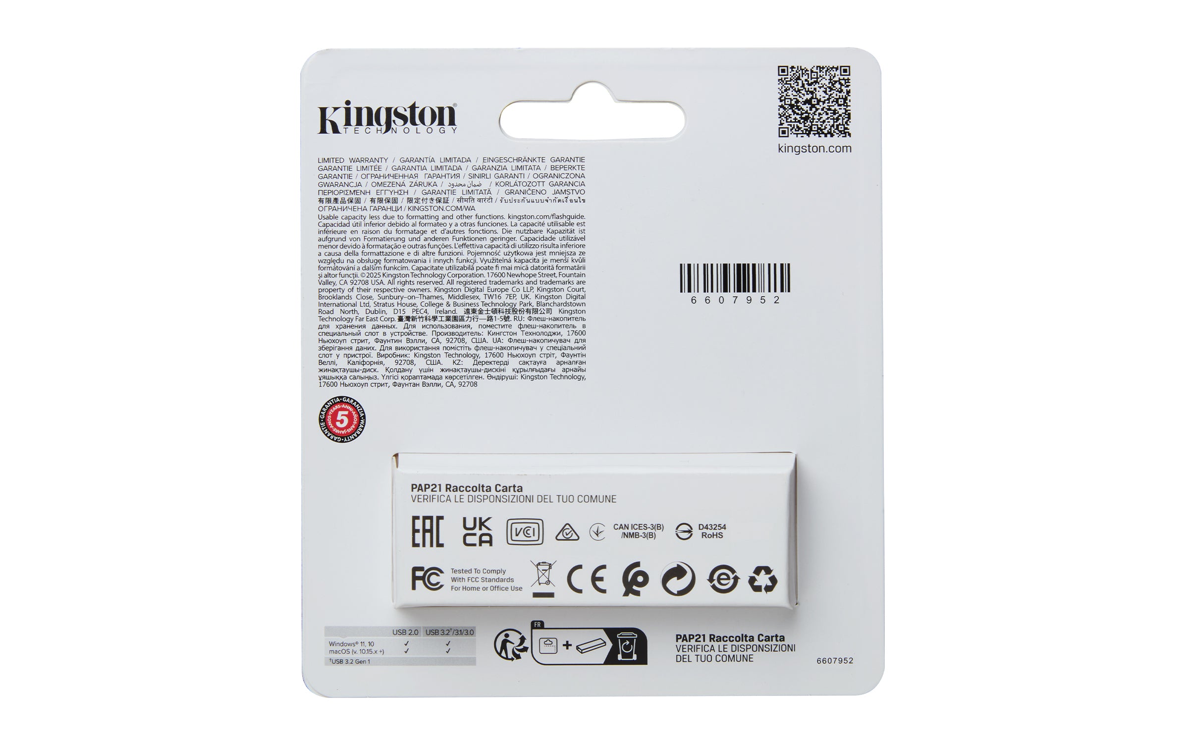 Kingston Technology DataTraveler 64GB Portable USB 3.2 Gen 1 Exodia S (Noir/Noir)