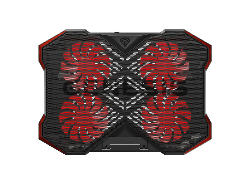 GENESIS Oxid 260 système de refroidissement pour ordinateurs portables 43,9 cm (17.3") 1010 tr/min Noir, Rouge