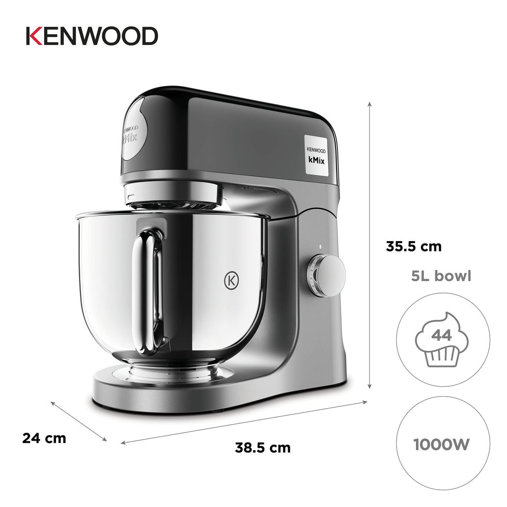 Kenwood kMix Special Edition robot de cuisine 1000 W 5 L Noir, Chrome - vue 2
