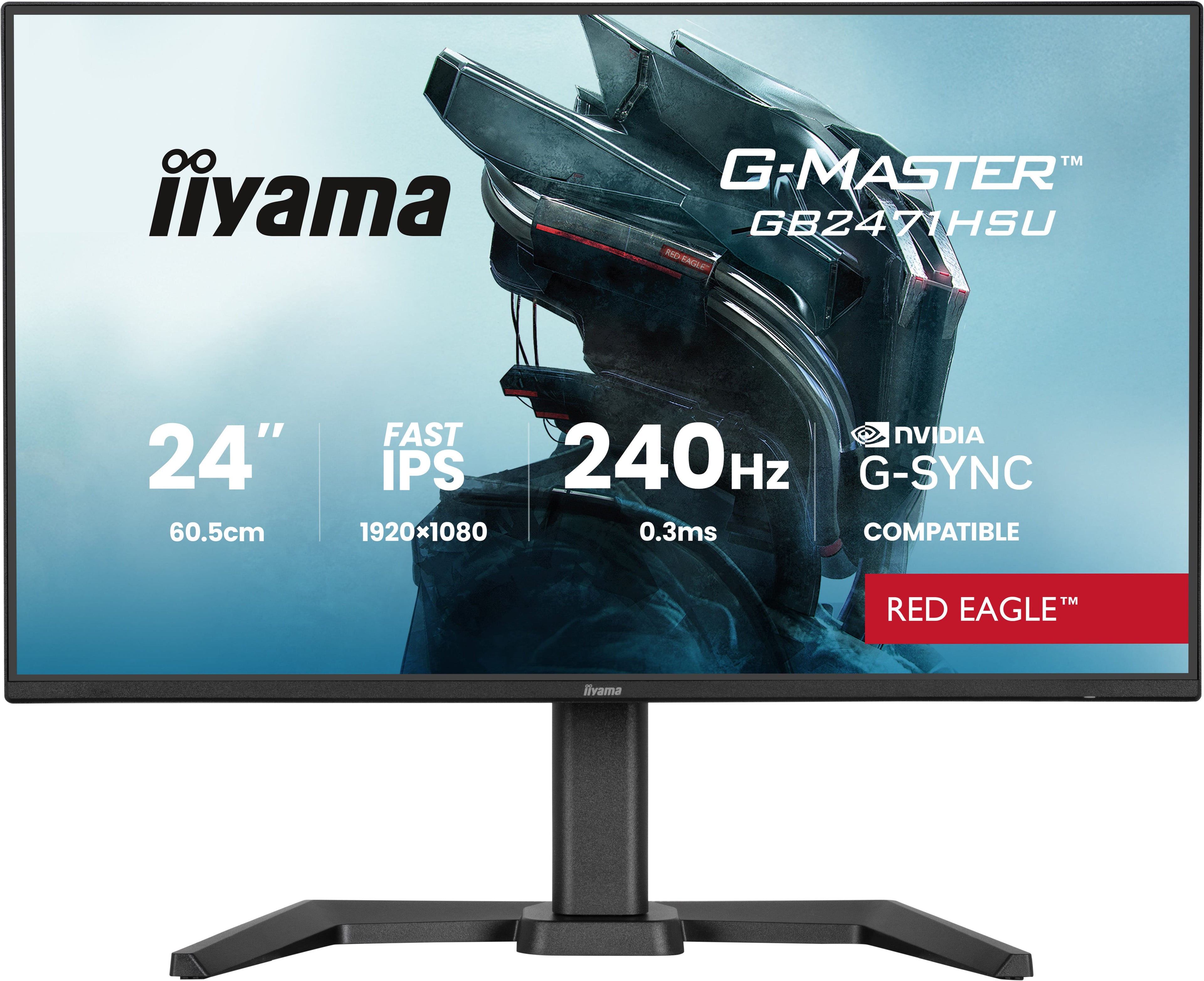 iiyama G-MASTER GB2471HSU-B1 écran plat de PC 60,5 cm (23.8") 1920 x 1080 pixels Full HD Noir
