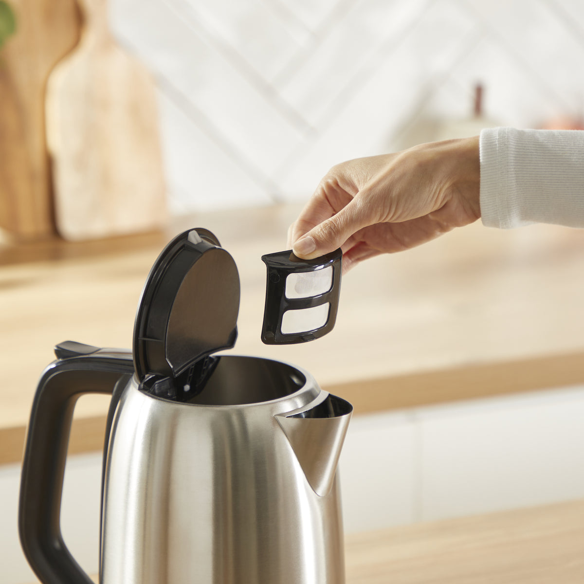 Tefal Subito KO5S0DE0 bouilloire 1,7 L 2400 W Noir, Acier inoxydable - vue 6
