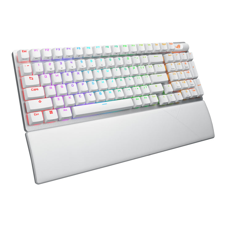 ASUS ROG Strix Scope II 96 Wireless clavier Gaming USB + RF Wireless + Bluetooth Blanc