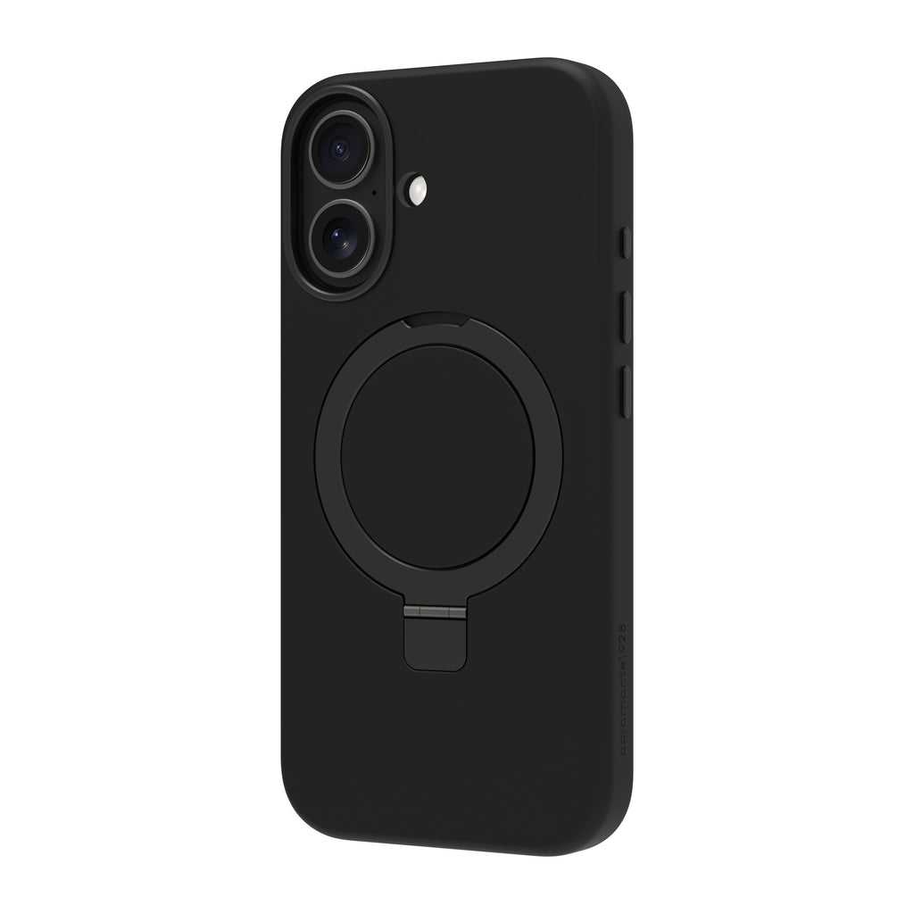 Coque de Protection Roskilde MS Kick ICON pour iPhone 17, Housse avec Support de Bureau, Noir